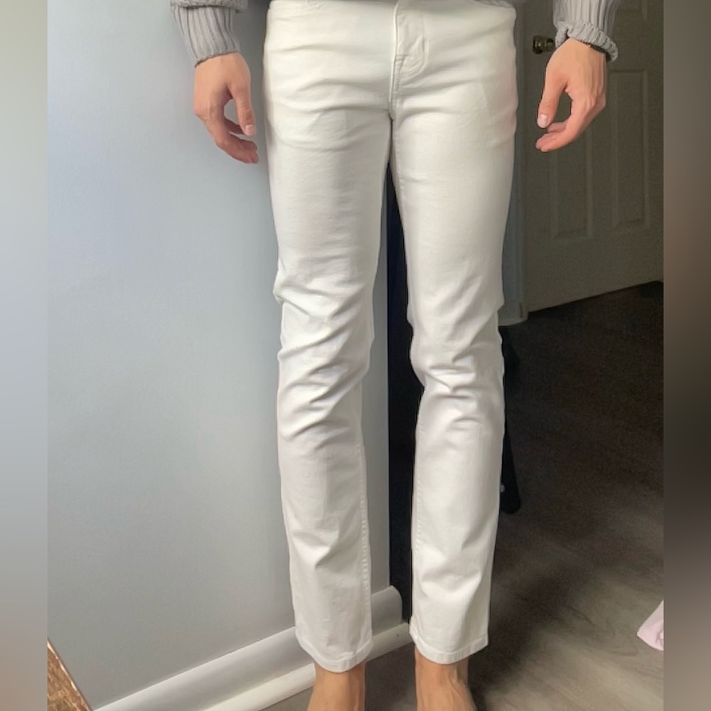 Slim White Jeans